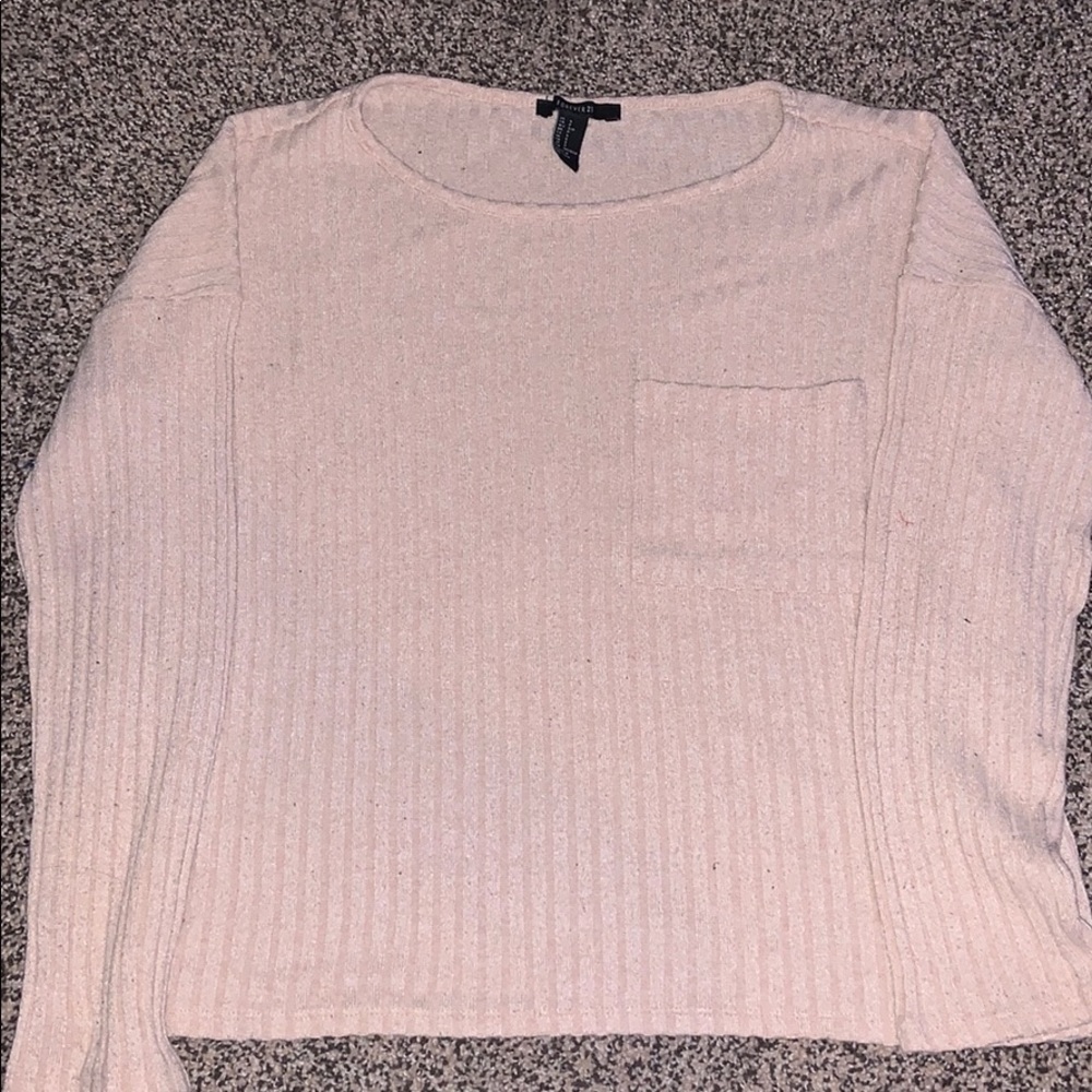 A small tan sweater from forever 21.